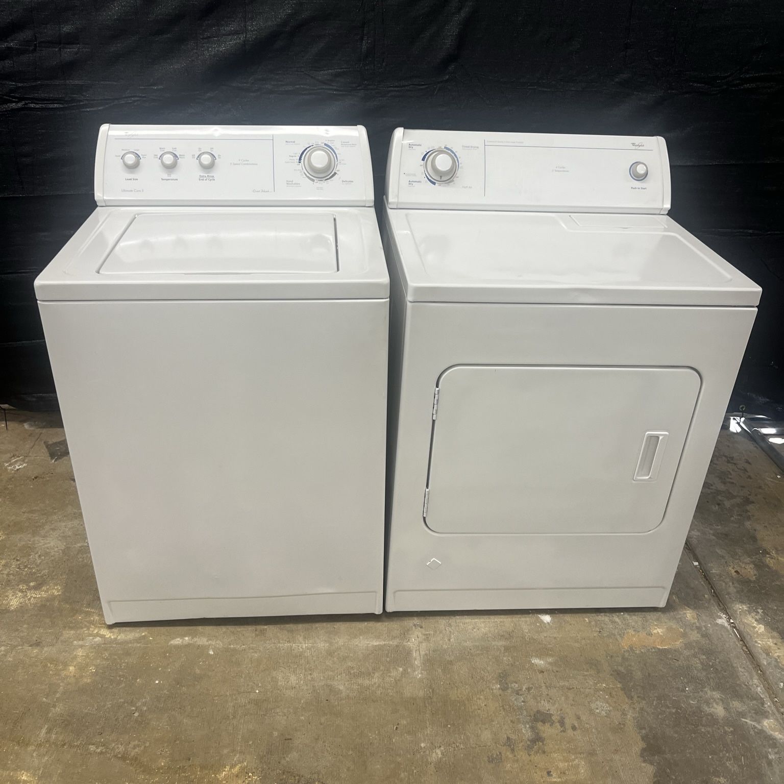 Used Whirlpool Washer and Gas Dryer (working) Heavy Duty ( Free Installation)  