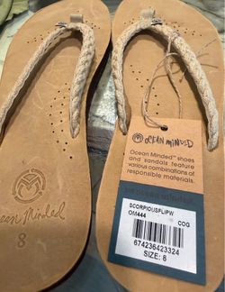 Brand new Ocean Minded Sandals. Size 8