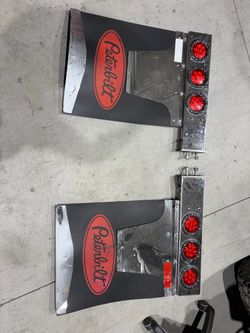 Rear mudflap light braket for Peterbilt
