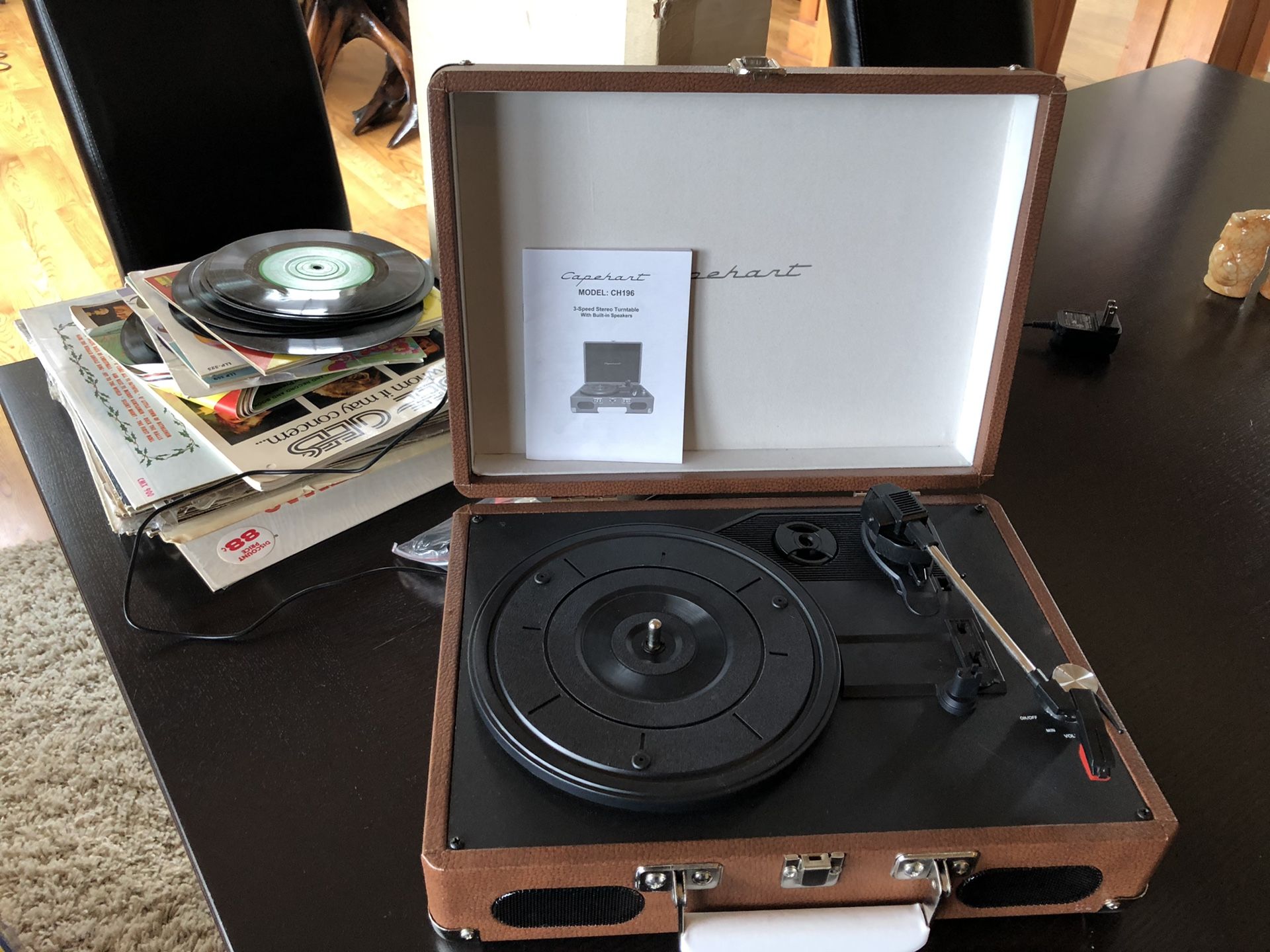 Capehart record player with records