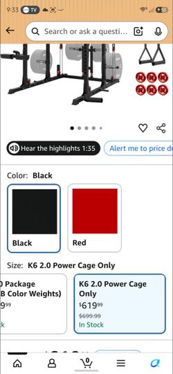 K6 2.0 Power Cage – Black