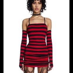 XS Current Mood Stripped Mini Dress