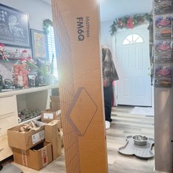 6inch Queen 80”L X60”Wx6”thick  White Mattress