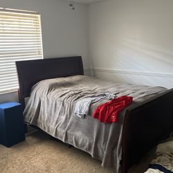  Furniture Set: Bed Frame, Night Desk, Dresser And Mirror