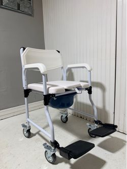 Shower commode wheelchair
