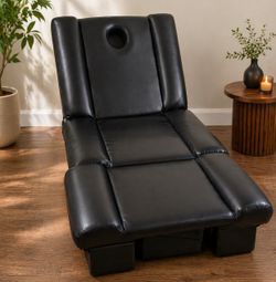 Black massage bed