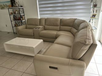 Couch, table, chairs, coffee table