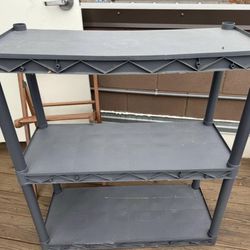 Gray Three Level Shelving