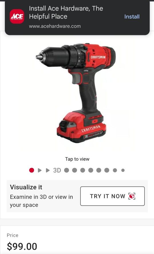 Craftsman 20volt Cordless Drill