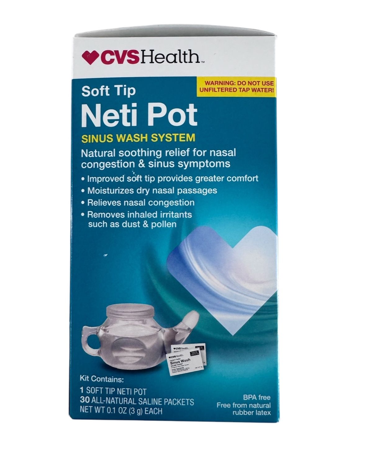 CVS Health Neti Pot w/ Saline Packets