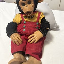 Vintage Rushton Zip Monkey Chimp