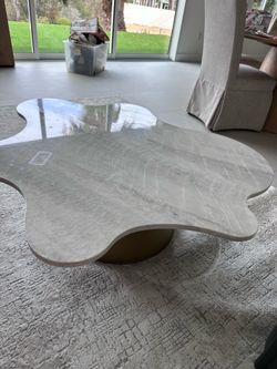 Unique marble coffee table