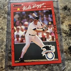 1990 Donruss - Wade Boggs #712 " ERROR Recent Major League Performance