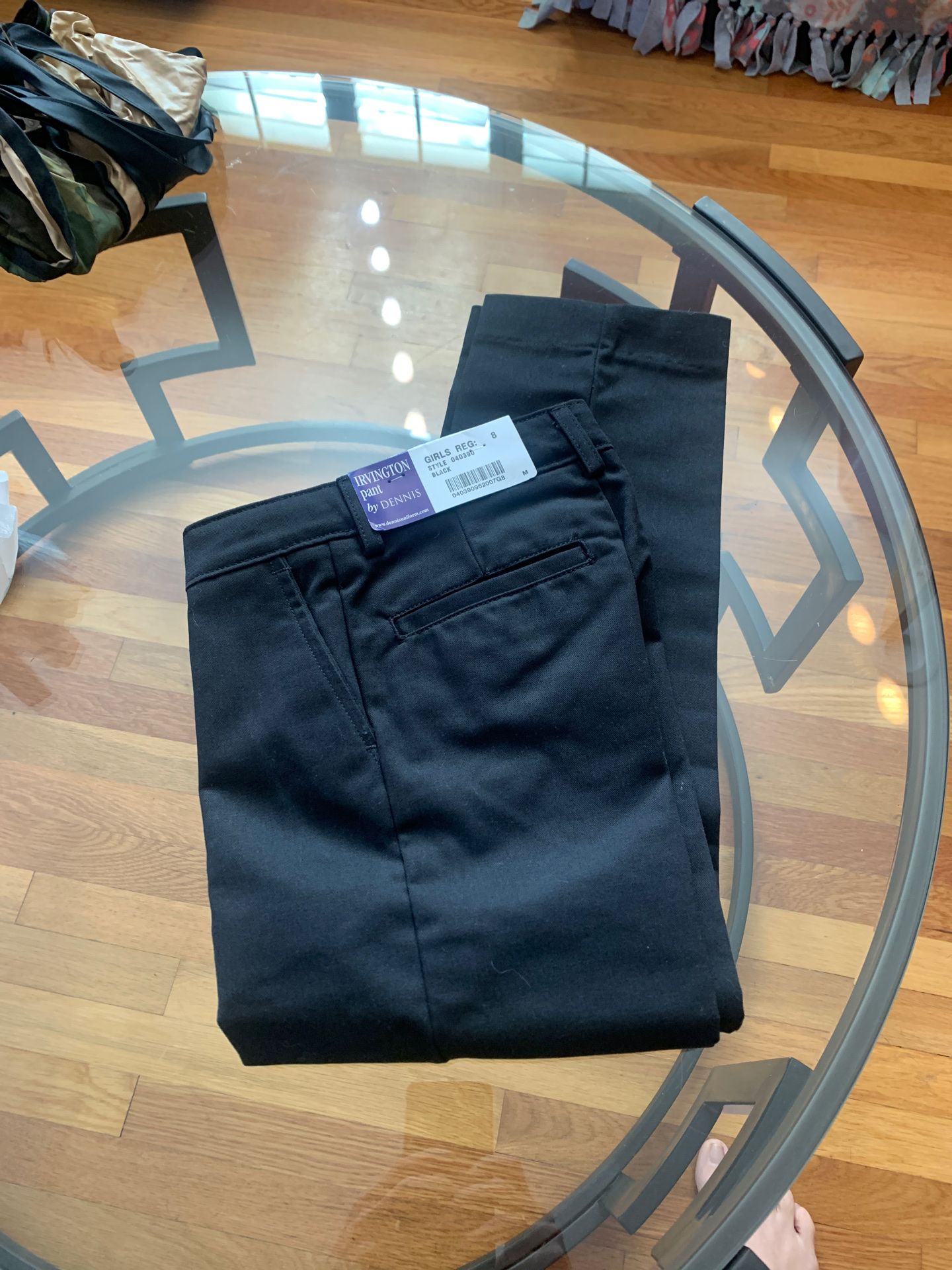 Dennis uniform girls pants size 8