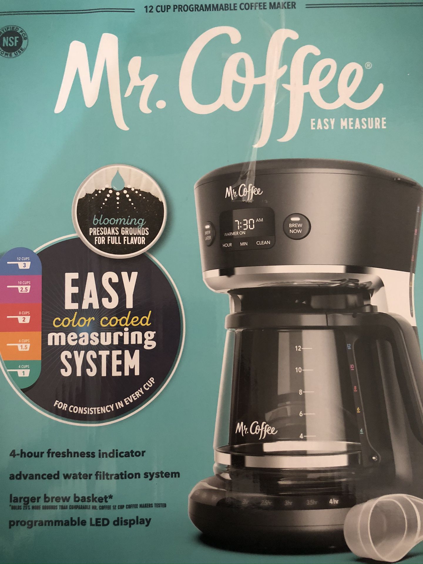 Mr. Coffee Easy Measure 12-Cup Programmable Coffee Maker
