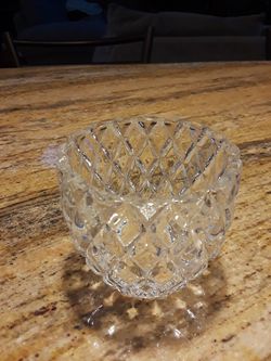 Small crystal candle votive