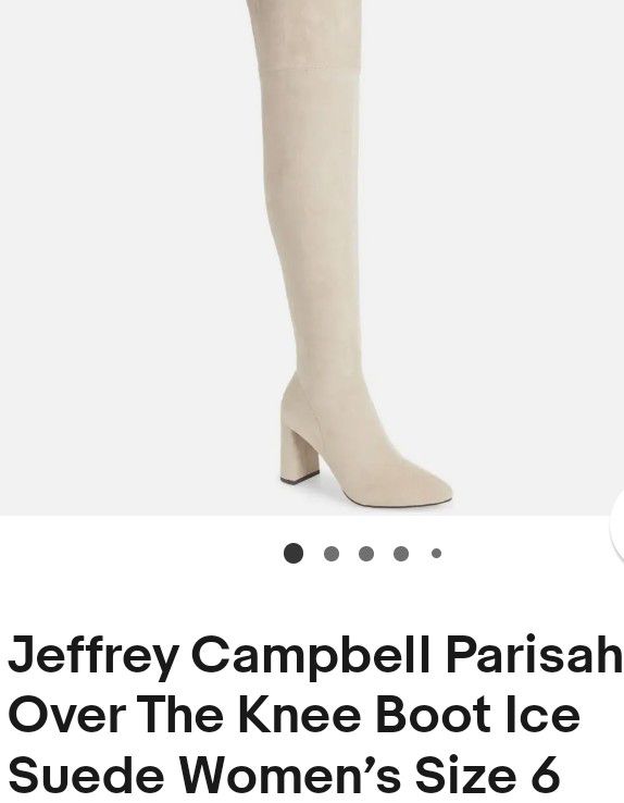 Jeffrey Campbell Over The Knee Suede Size Women's 6 Brand New