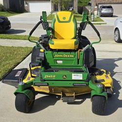 John Deere Z545R Mower With Wagon & Attachments