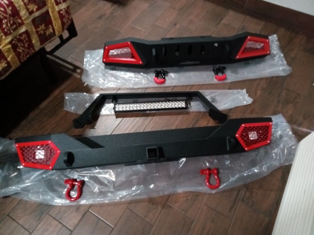 JEEP FRONT AND BACK BUMPERS