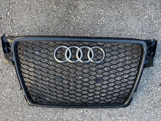 For Audi A4 S4 B8 8T 09-12 Honeycomb Grille Sport Mesh Hex Grill Black