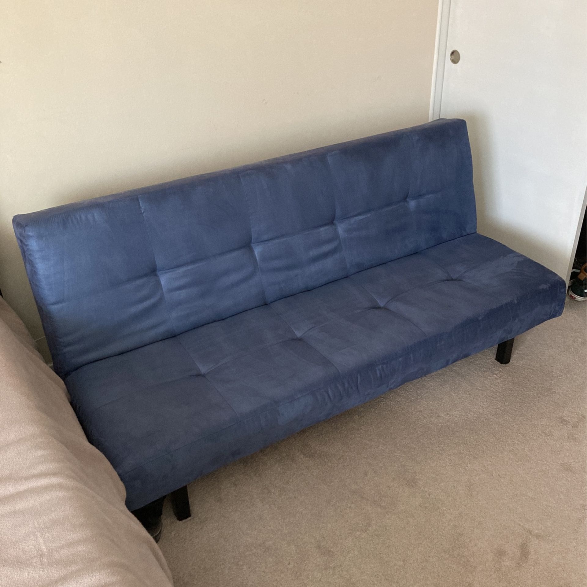 Blue Suede IKEA Futon for Sale in Anaheim, CA OfferUp