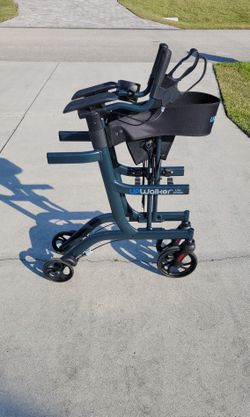 UpWalker Lite Folding Rollator Upright Mobility Walker For Seniors