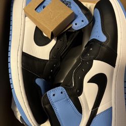 Jordan 1 High UNC Toe Size 9 BrandNew