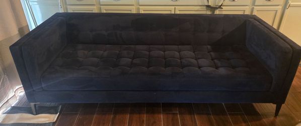 Navy modern sofa
