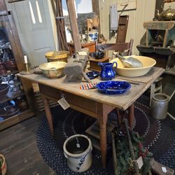 Antique Primitive Shaker Farmhouse Table