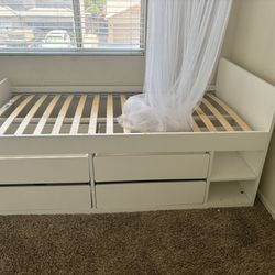 IKEA Slakt Twin Bed With Storage