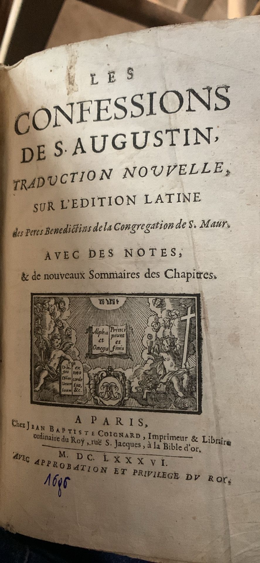 Confessions Of Augustine - 1686 - French Edition