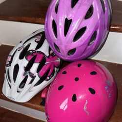 3 Like New Kids Safety Helmets $20 Each For 2-9 Years Old 