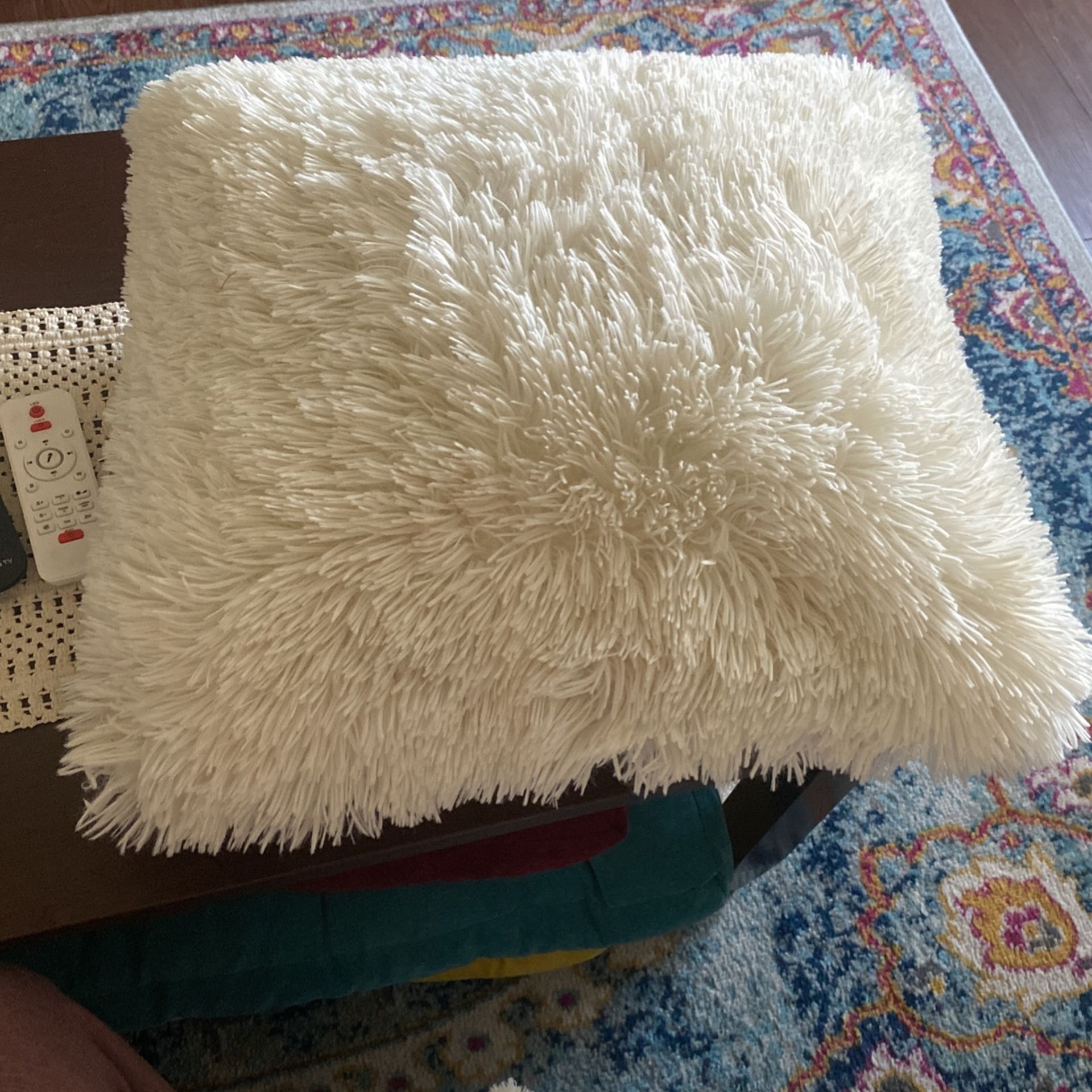 Fluffy White Pillow 