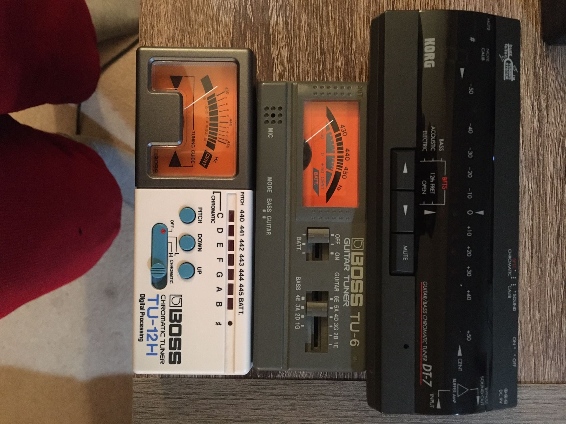 Boss and Korg Tuners