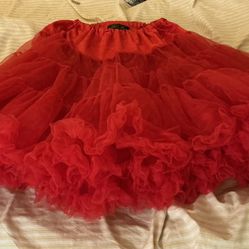 Red Two Tier Fancy Slip XS-M