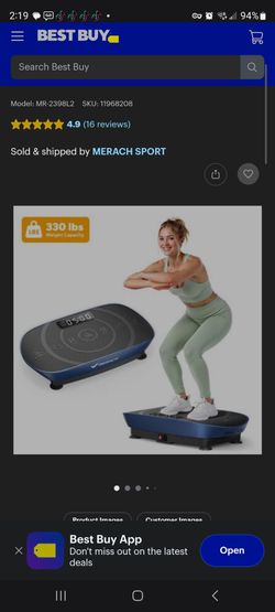 Merach mini vibration plate 2398 blue/black