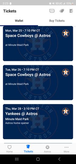 Astros Season Tickets