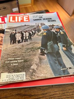 Vintage 1960s LIFE Magazines Bundle - Kennedy, Selma, Vietnam + 2009 Road Atlas”