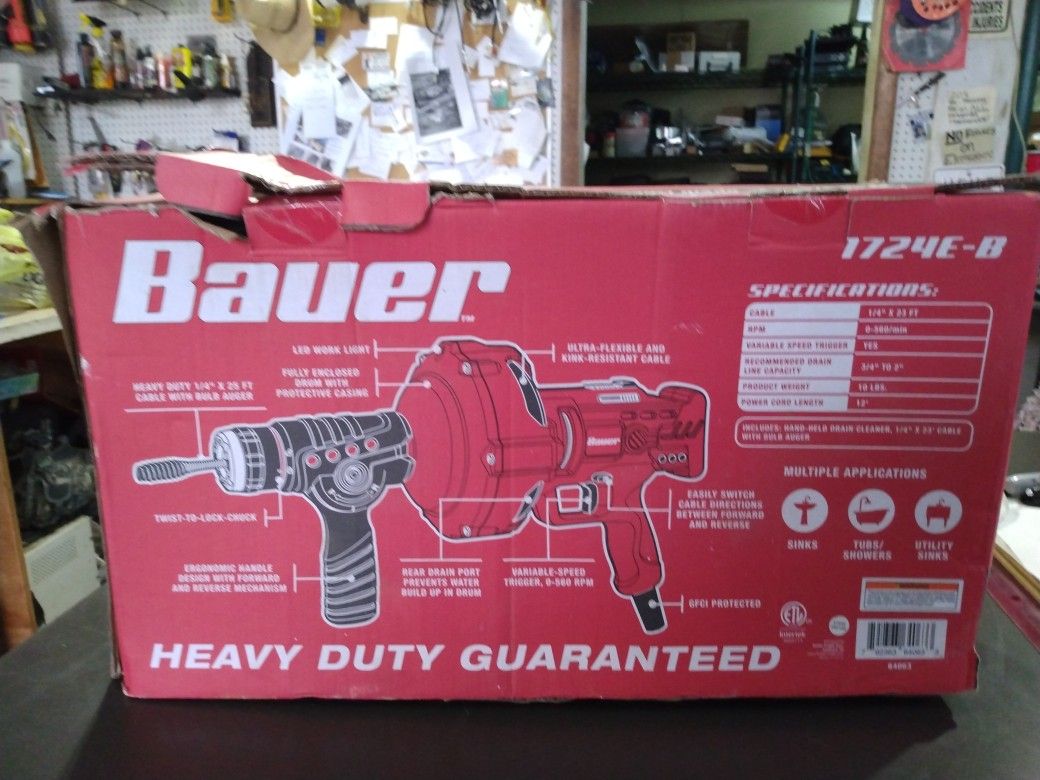Auto -feed Hand Held Drain Cleaner