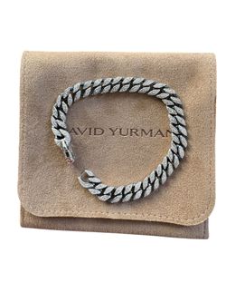 David Yurman 8mm Pave Diamond Curb Chain Bracelet