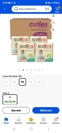 Cuties Babys 👶 Diapers $20 A Box With A Pack Of Wipes Free