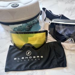 Blenders Eyewear Sierra Echo Snow Goggles – White Swirl/Smoke