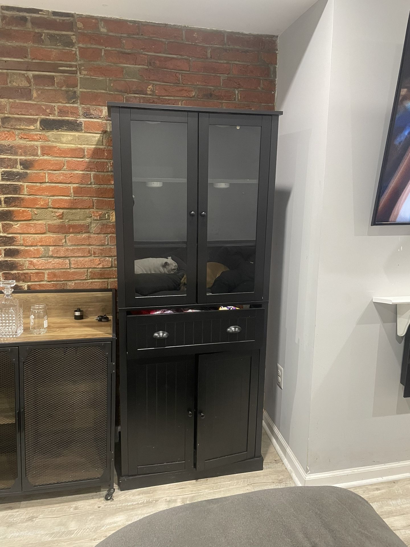 Black Storage Cabinet