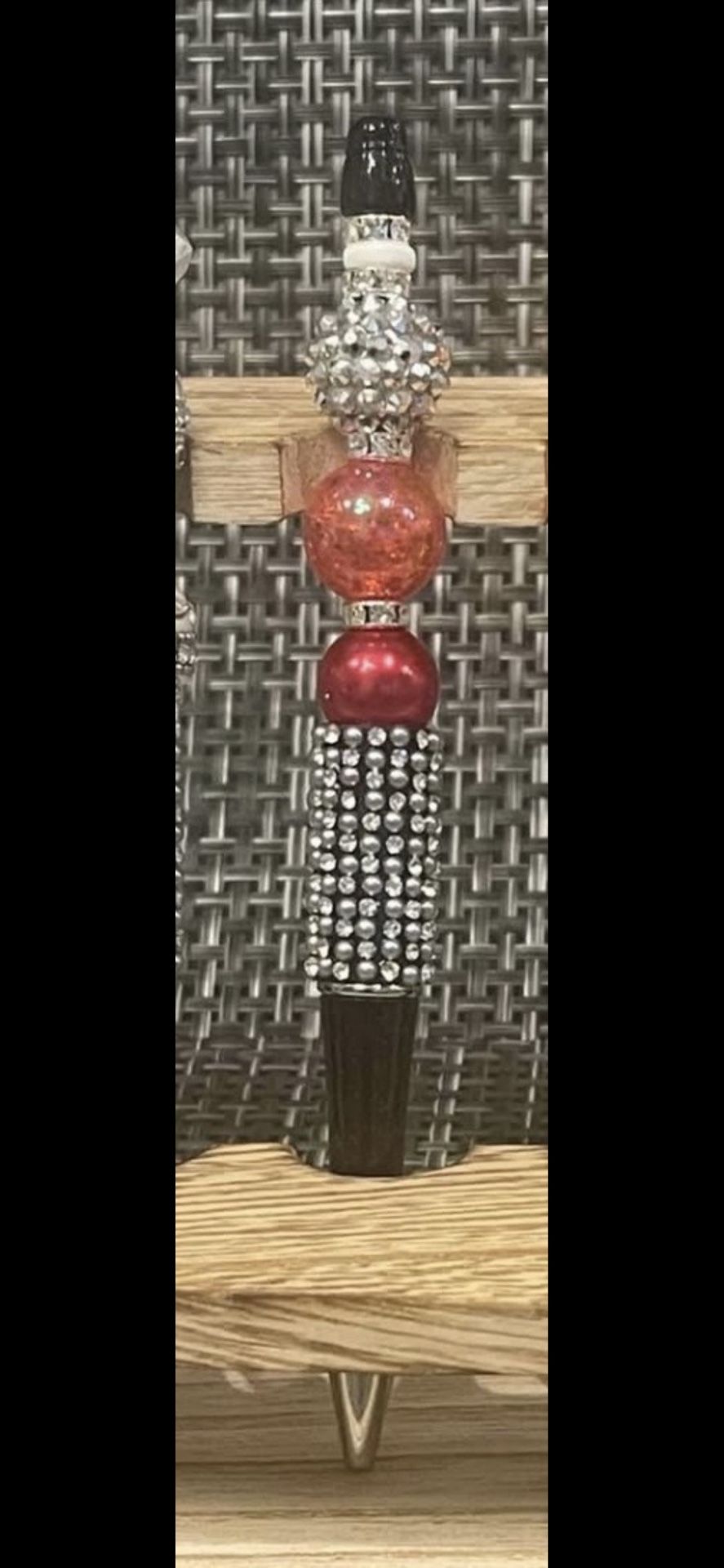 Red Diamond Beaded Pen