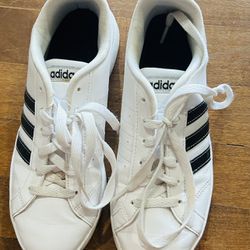 Adidas Neo Baseline Women's Tennis Shoes White Black Size 6