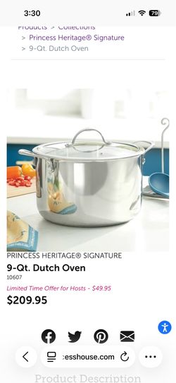 9 Qtz Dutch oven