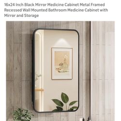 Black Medicine Cabinet 