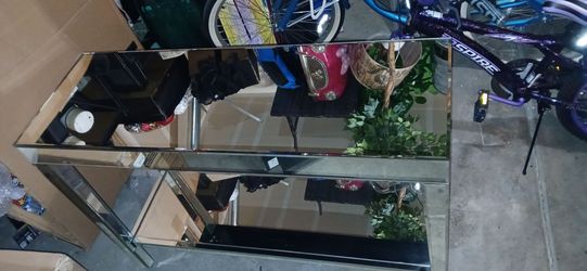 mirrored end table