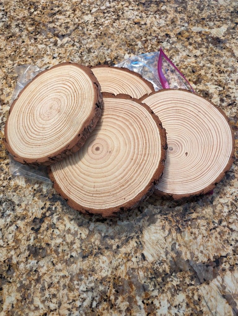 Bark Disks for Centerpieces