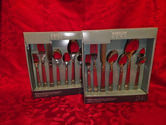 24 pc stainless steel flatware